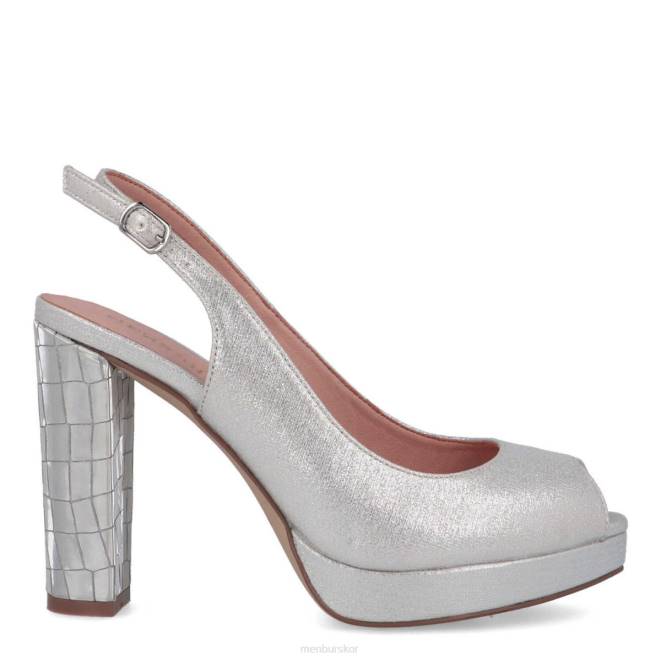 Menbur kvinnor silver carfizzi högklackat 608J5322