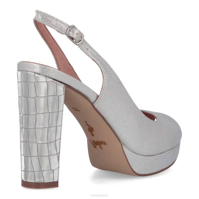 Menbur kvinnor silver carfizzi högklackat 608J5322