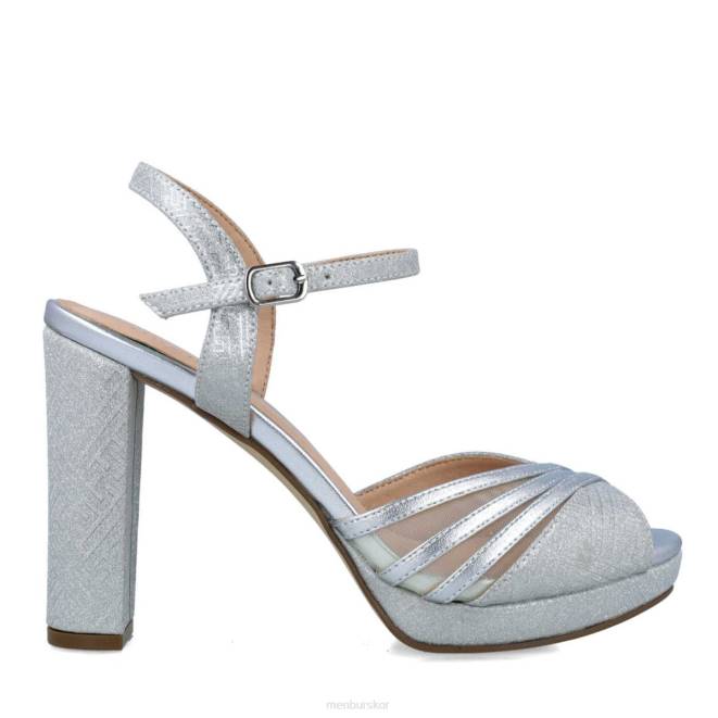 Menbur kvinnor silver carmenta högklackat 608J5043