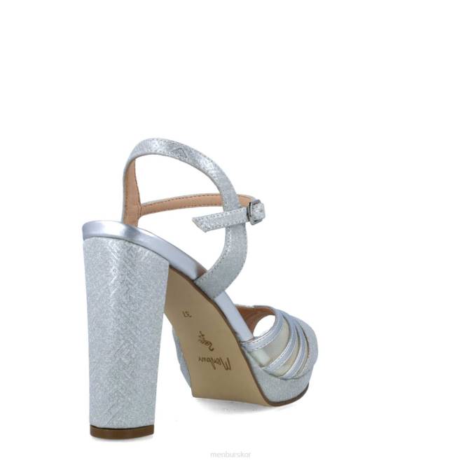 Menbur kvinnor silver carmenta högklackat 608J5043