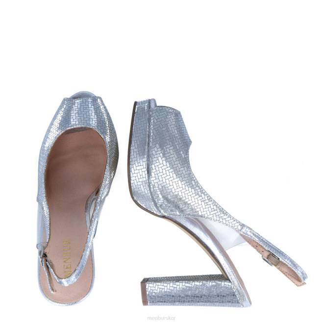 Menbur kvinnor silver carpi högklackat 608J4056