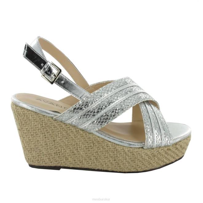 Menbur kvinnor silver ceratonia högklackat 608J1360