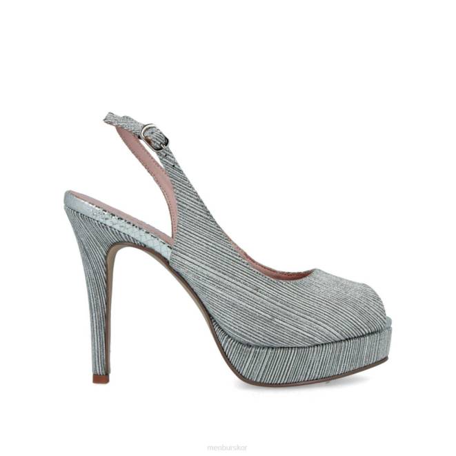 Menbur kvinnor silver cerruti högklackat 608J5342
