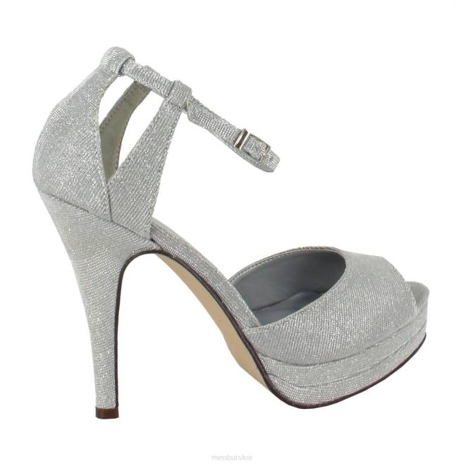 Menbur kvinnor silver chambonnier högklackat 608J1088