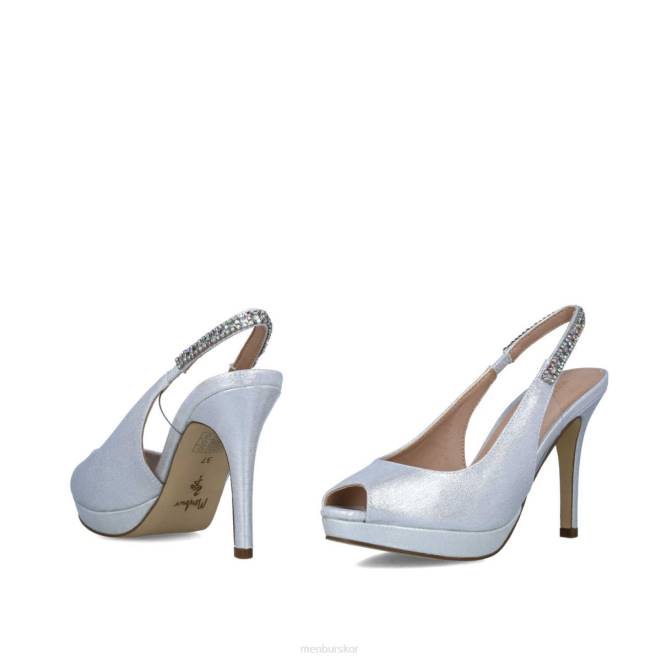 Menbur kvinnor silver delphinus högklackat 608J3750