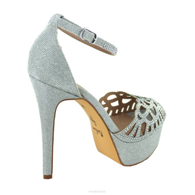 Menbur kvinnor silver gaudenzio högklackat 608J4141