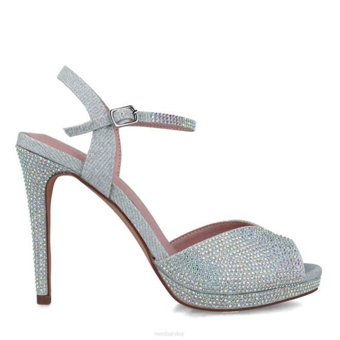 Menbur kvinnor silver goshenita högklackat 608J3873