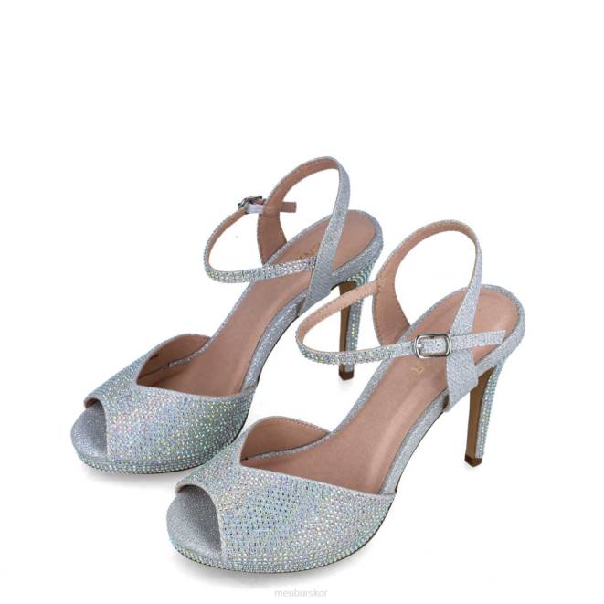 Menbur kvinnor silver goshenita högklackat 608J3873