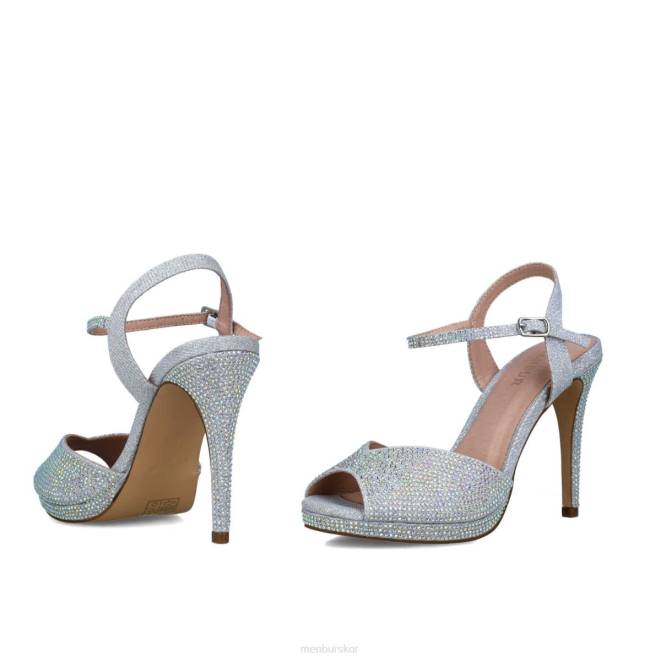 Menbur kvinnor silver goshenita högklackat 608J3873
