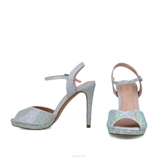 Menbur kvinnor silver goshenita högklackat 608J3873