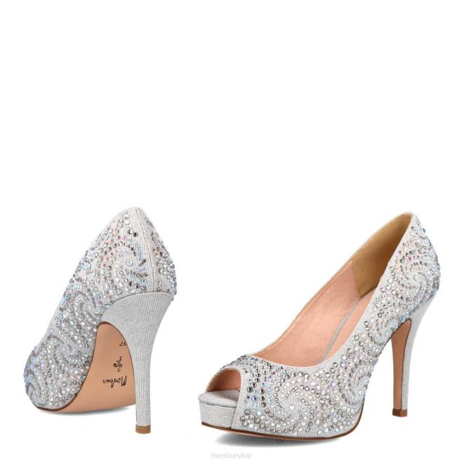 Menbur kvinnor silver grauson högklackat 608J4075