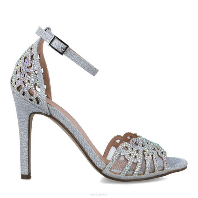 Menbur kvinnor silver hiddenita högklackat 608J3768