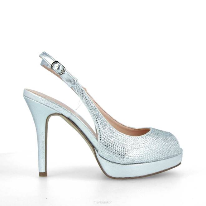 Menbur kvinnor silver kapril högklackat 608J5290