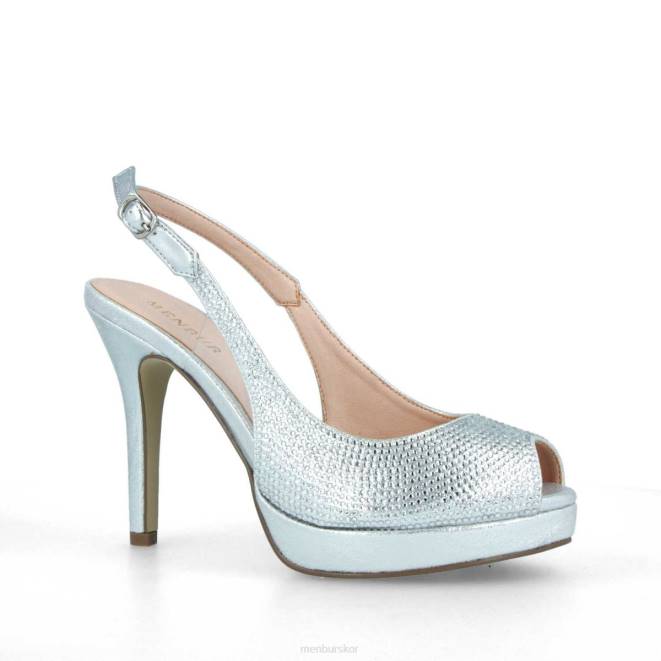 Menbur kvinnor silver kapril högklackat 608J5290