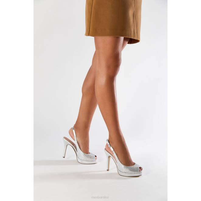 Menbur kvinnor silver kapril högklackat 608J5290