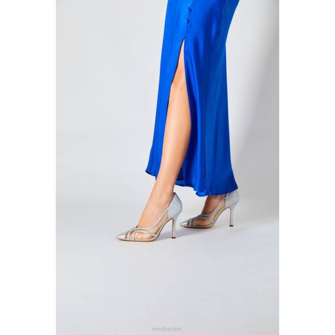 Menbur kvinnor silver kornerupina högklackat 608J789