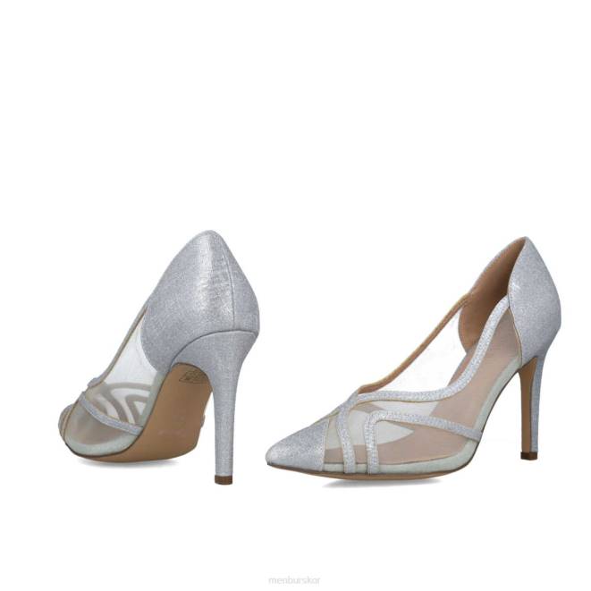 Menbur kvinnor silver kornerupina högklackat 608J789
