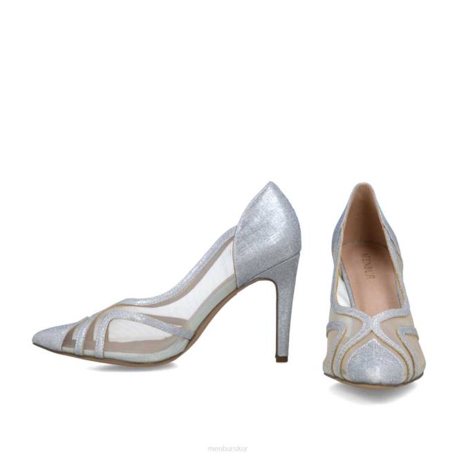 Menbur kvinnor silver kornerupina högklackat 608J789