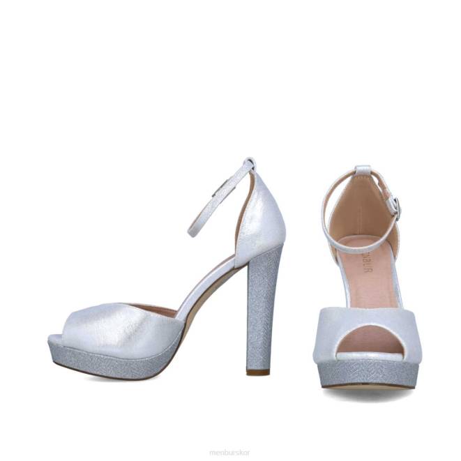 Menbur kvinnor silver lapislazuli högklackat 608J3835