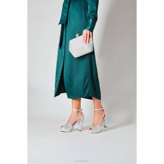 Menbur kvinnor silver lapislazuli högklackat 608J3835