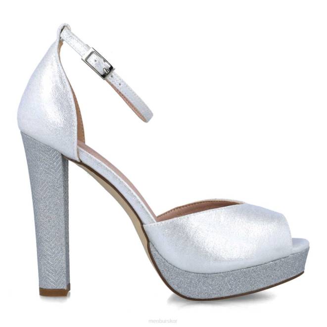 Menbur kvinnor silver lapislazuli högklackat 608J3835