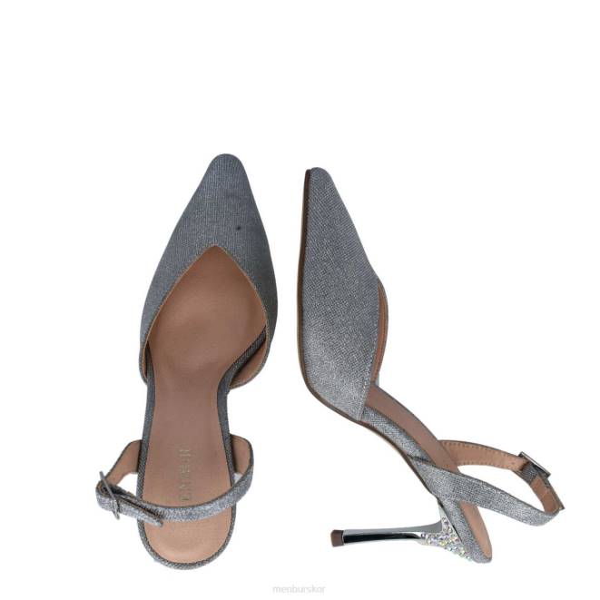 Menbur kvinnor silver lepidolita högklackat 608J3895