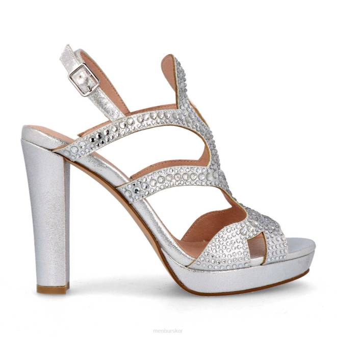 Menbur kvinnor silver lomellina högklackat 608J5308