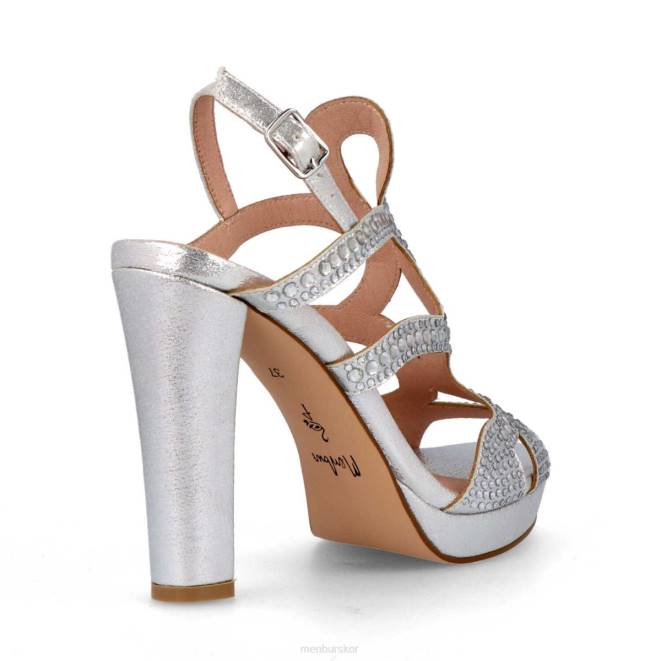 Menbur kvinnor silver lomellina högklackat 608J5308