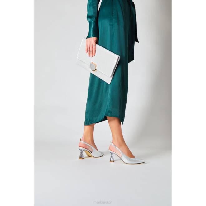 Menbur kvinnor silver malaquita högklackat 608J5022