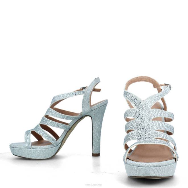Menbur kvinnor silver nagliati högklackat 608J4158