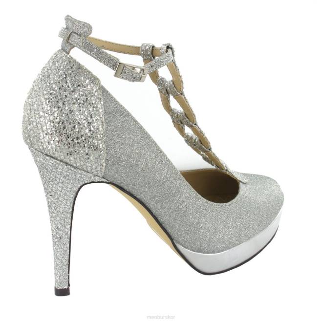 Menbur kvinnor silver olias högklackat 608J4752