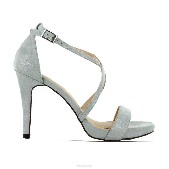 Menbur kvinnor silver ryggraden högklackat 608J4958
