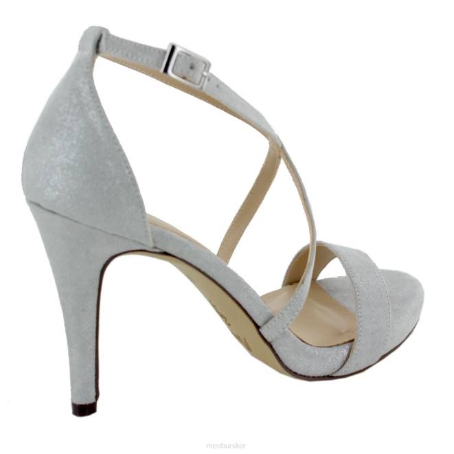 Menbur kvinnor silver ryggraden högklackat 608J4958