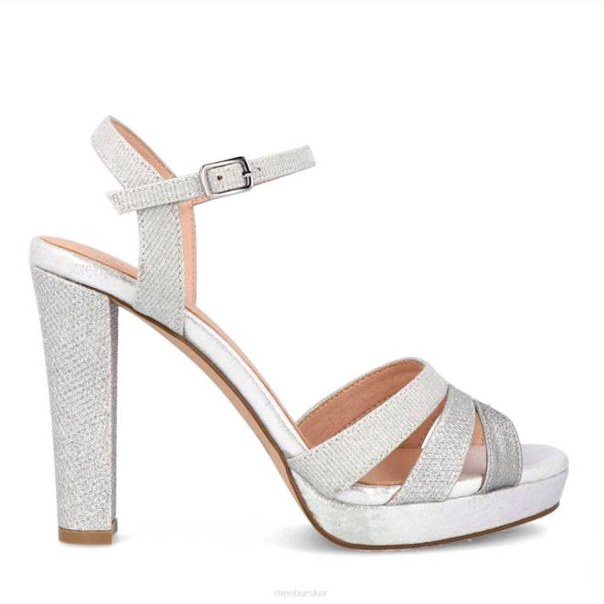 Menbur kvinnor silver silentina högklackat 608J4152