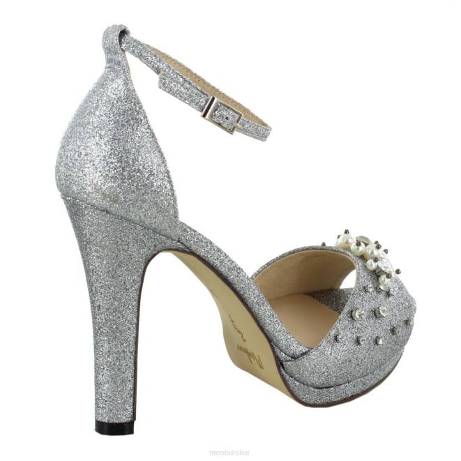 Menbur kvinnor silver silvano högklackat 608J1397