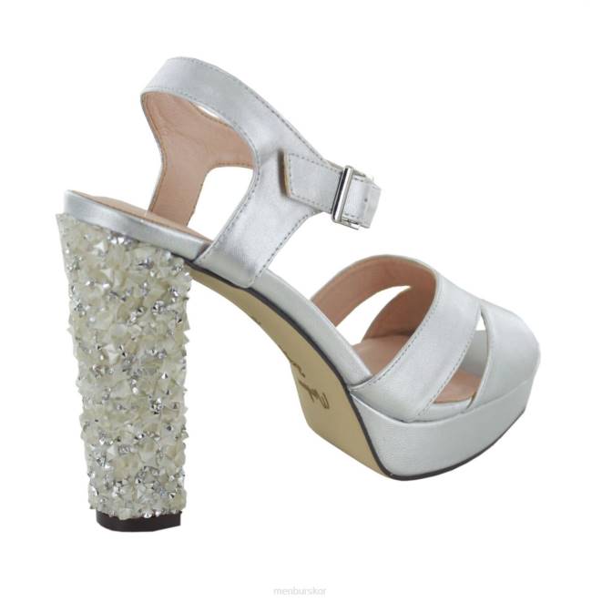 Menbur kvinnor silver teana högklackat 608J1398