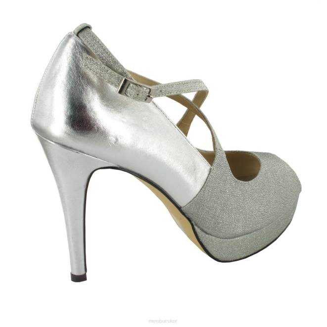 Menbur kvinnor silver teba högklackat 608J1186