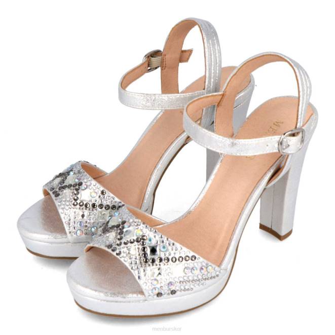 Menbur kvinnor silver terradura högklackat 608J4155