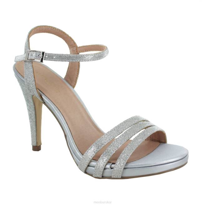 Menbur kvinnor silver tufino högklackat 608J3926