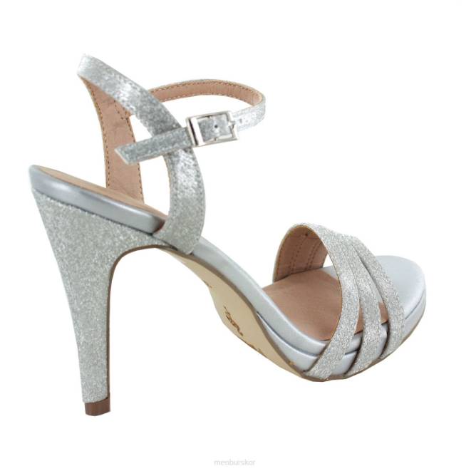Menbur kvinnor silver tufino högklackat 608J3926