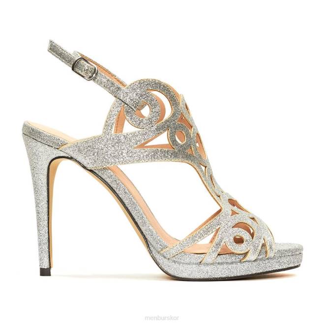 Menbur kvinnor silver tulni högklackat 608J4033