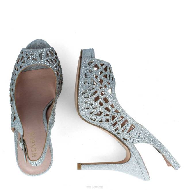 Menbur kvinnor silver vendaso högklackat 608J4096