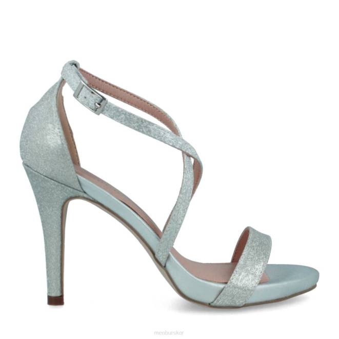 Menbur kvinnor silver vessalico högklackat 608J4031