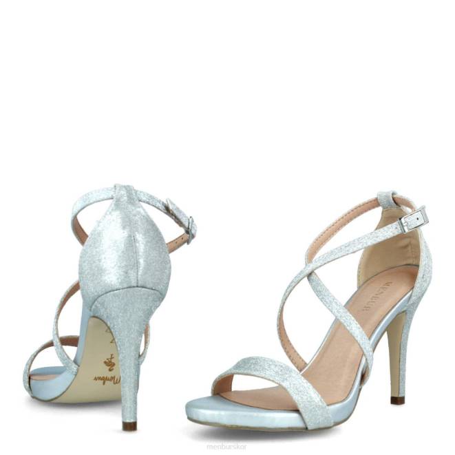 Menbur kvinnor silver vessalico högklackat 608J4031
