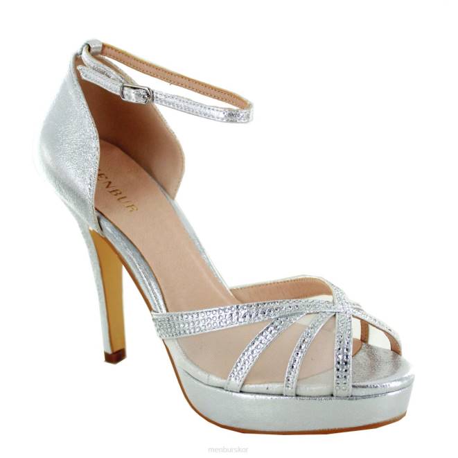 Menbur kvinnor silver viana högklackat 608J4489