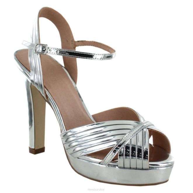 Menbur kvinnor silver villasor högklackat 608J1078