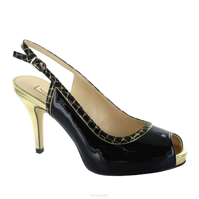 Menbur kvinnor svart alazores högklackat 608J1156