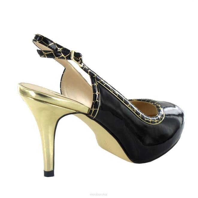 Menbur kvinnor svart alazores högklackat 608J1156