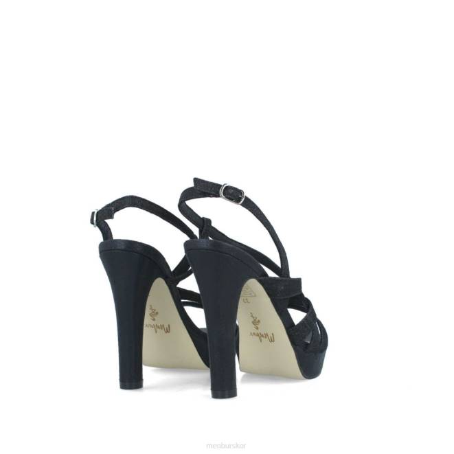 Menbur kvinnor svart alpett högklackat 608J1249