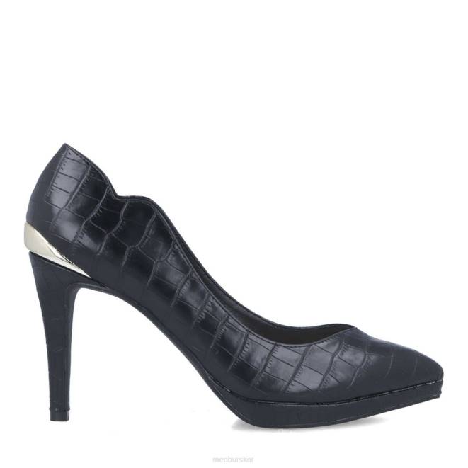 Menbur kvinnor svart alpett högklackat 608J1278